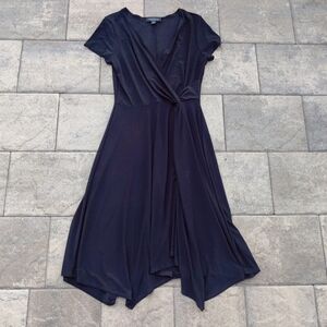Elegant Black Wrap Dress